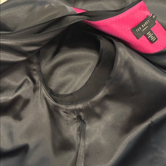 Ted Baker Elegant Black and Pink Floral Dress NWOT - Picture 10 of 12